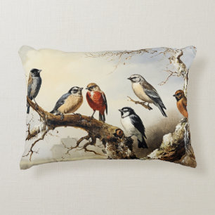 Cojín Decorativo Pájaros en Invierno
