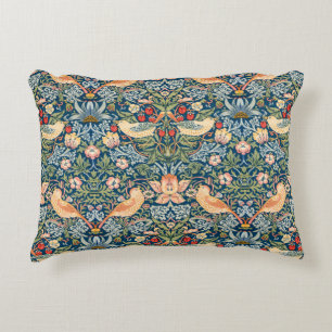 Cojín Decorativo Pájaros Lindos, Arte Antiguo de Ladrón de Fresas