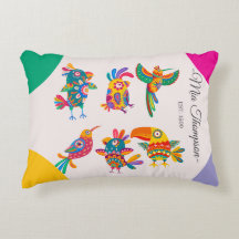 Pájaros lindos personalizados Dibujados a mano Col