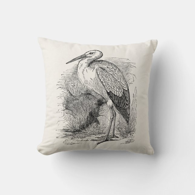 Cojín Decorativo Pájaros retros personalizados pájaro de las (Anverso)