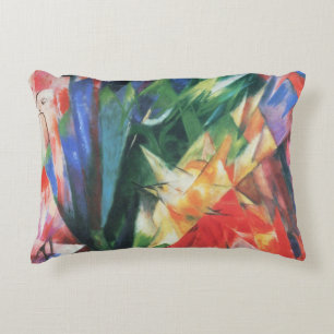 Cojín Decorativo Pájaros (Vogel) por Franz Marc, Arte Cubista Vinta