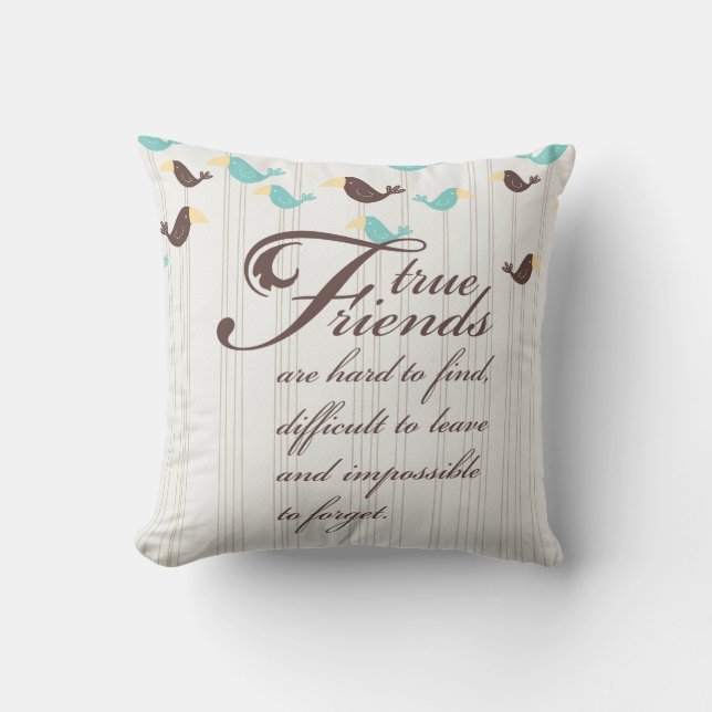 Cojín Decorativo Pájaros y amigos (Anverso)