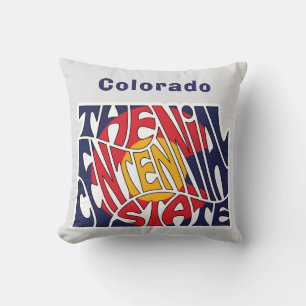 Cojín Decorativo Palabra de apodo de Colorado