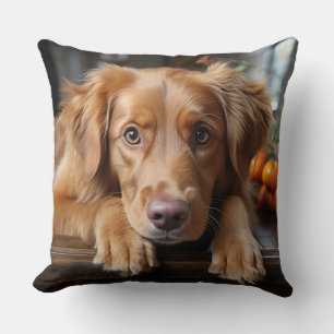 Cojín Decorativo Palabra de cachorro de Golden Retriever