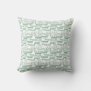 Cojín Decorativo Palabra de paz Art Green