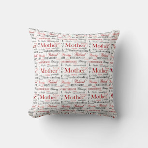 Cojín Decorativo Palabra madre Nube Pillow