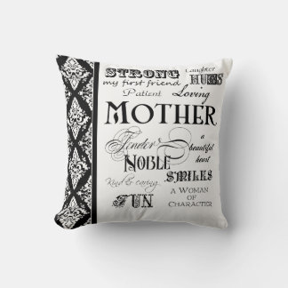 Cojín Decorativo Palabra moderna Nube de palabras madre texto dicho