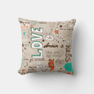 Cojín Decorativo Palabras de amor