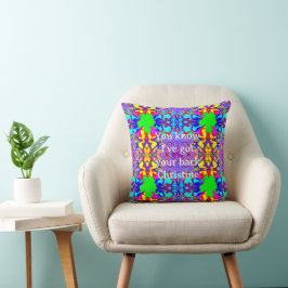 Cojín Decorativo Palabras de ánimo Patrón de arte abstracto geométr