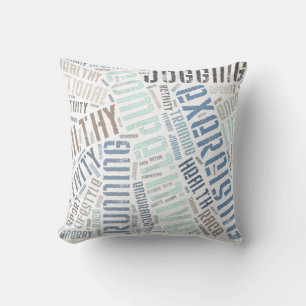 Cojín Decorativo Palabras de aptitud