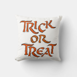 Cojín Decorativo Palabras de Halloween Trick o Treat