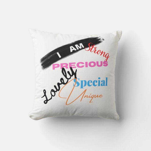 Cojín Decorativo Palabras Hermosas (Anverso)