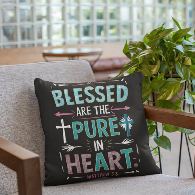 Cojín Decorativo Palabras iluminantes en medio de una cruz (Subido por el creador)