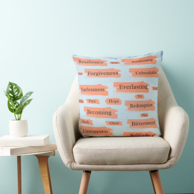 Cojín Decorativo Palabras imparables Negrita Instrucción Pillow (Silla)