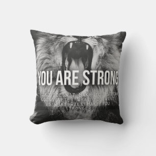 Cojín Decorativo Palabras motivacionales - Eres fuerte