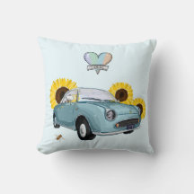 Pale Aqua Figaro pillow