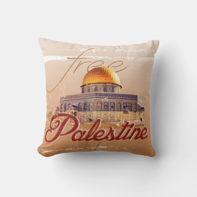 Cojín Decorativo Palestina libre (Anverso)