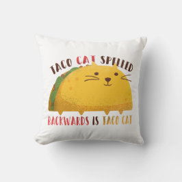 Cojín Decorativo Palindrocromo de gato de Taco