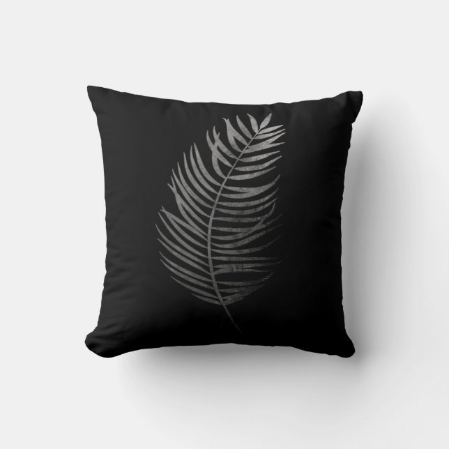 Cojín Decorativo Palm Frond Silhouette (Anverso)