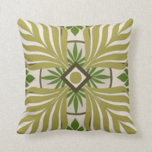 Cojín Decorativo Palm Motif II no embellecido