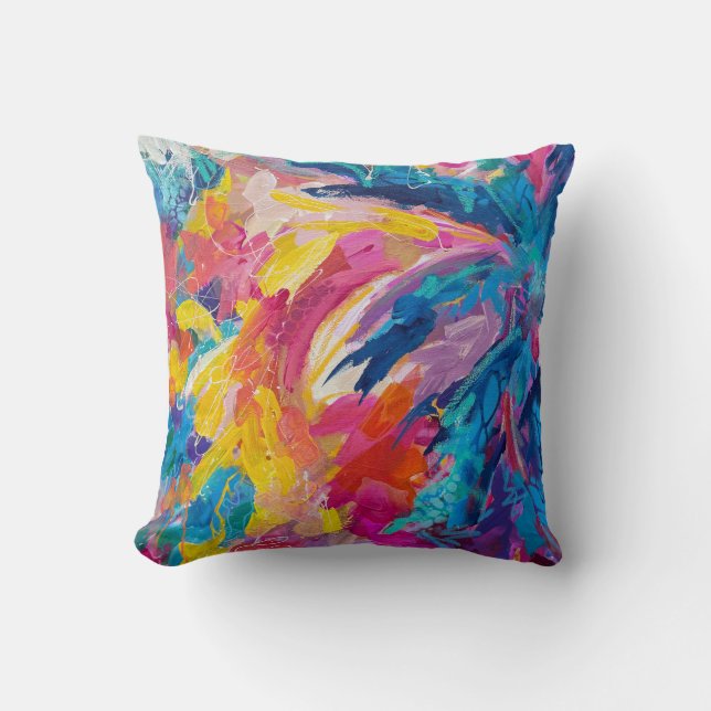 Cojín Decorativo Palm Pillow de Miami (Anverso)