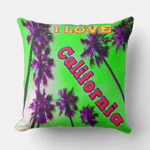Cojín Decorativo "Palm Sky: AMO a California 2" Pillow