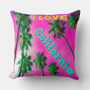 Cojín Decorativo "Palm Sky: AMO a California 3" Pillow