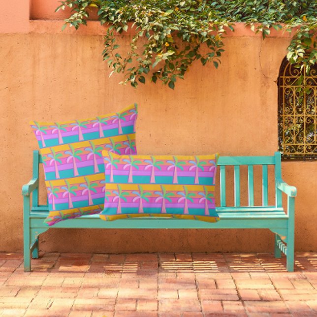Cojín Decorativo Palm Springs Retro negrita Palm Tree (Subido por el creador)