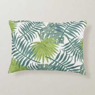 Cojín Decorativo Palm Tree Fronds Pintando Hawaian