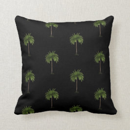 Cojín Decorativo Palm Tree Tropical Elegant Black Modern