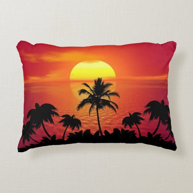 Cojín Decorativo Palm Trees Silhouette-16515 (Anverso)