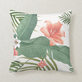 Cojín Decorativo Palm Tropical Sale de Agua Floral