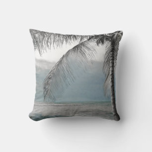 Cojín Decorativo Palma Blanca de Coco Árbol Elegante Paraíso de la