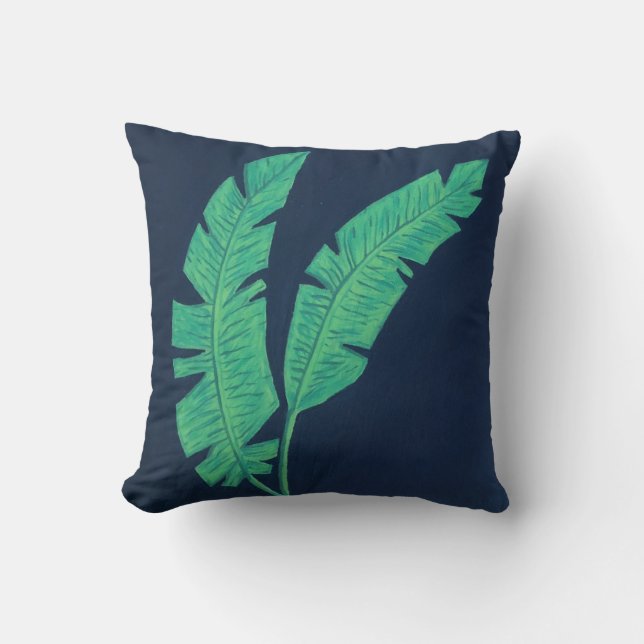 Cojín Decorativo Palmas tropicales (Anverso)