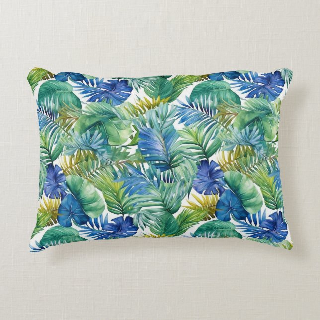 Cojín Decorativo Palmas Tropicales (Anverso)