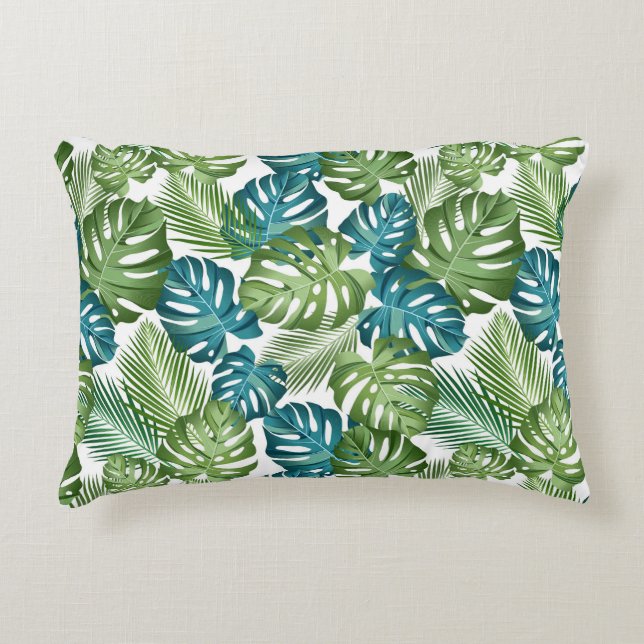 Cojín Decorativo Palmas Tropicales (Anverso)