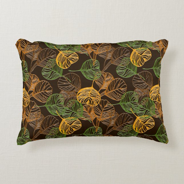 Cojín Decorativo Palmas Tropicales (Anverso)