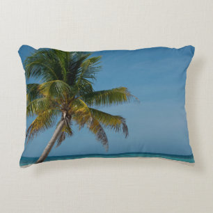 Cojín Decorativo Palmera y playa de arena blanca 2