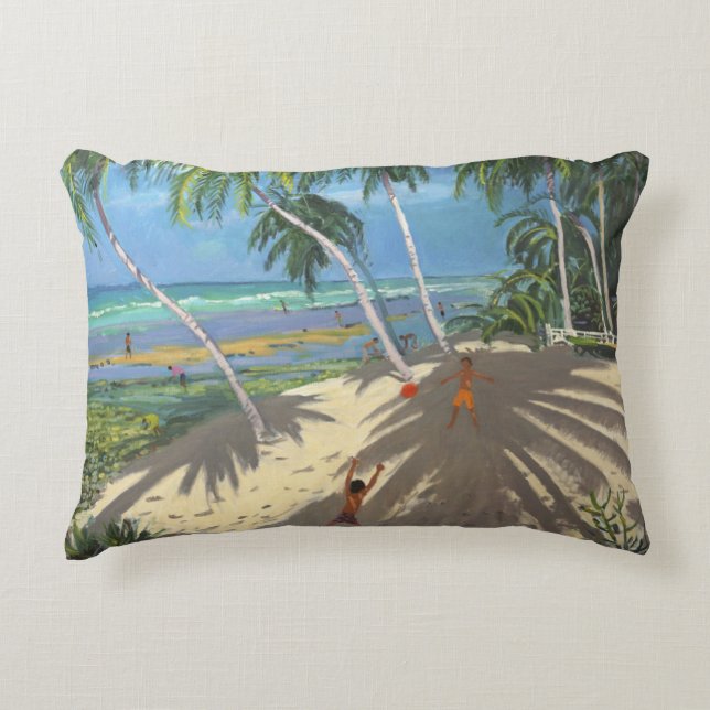 Cojín Decorativo Palmeras Clovelly beach Barbados 2013 (Anverso)