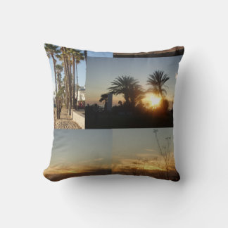 Cojín Decorativo Palmeras De Playa Al Atardecer