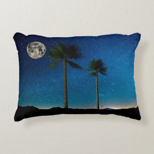 Cojín Decorativo Palmeras en la noche
