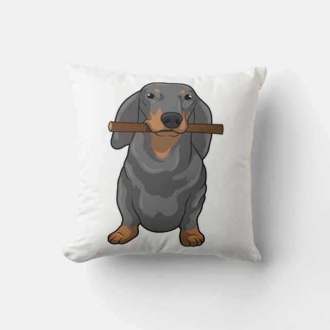 Cojín Decorativo Palo Dachshund (Anverso)
