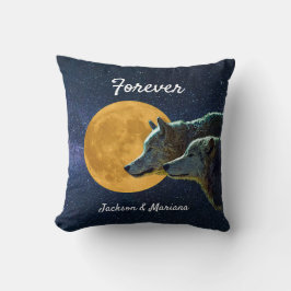 Cojín Decorativo Palo de lobo y luna llena