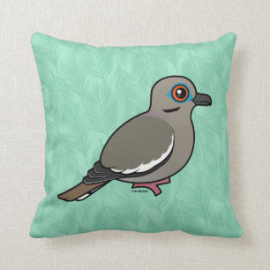 Cojín Decorativo paloma Blanco-coa alas
