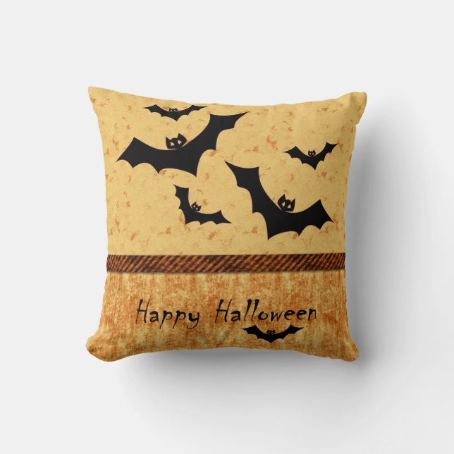 Cojín Decorativo Palos de Halloween (Anverso)