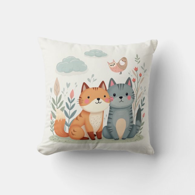 Cojín Decorativo Pals Purfect - Cushion animal encantador (Anverso)