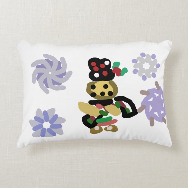 Cojín Decorativo Pan de Jengibre Alegre (Anverso)