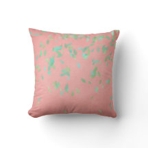 Pan de oro de coral rosado Pastel verde de la ment