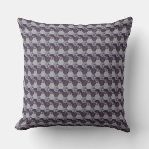 Cojín Decorativo Panal Panal Rayado Morado 2