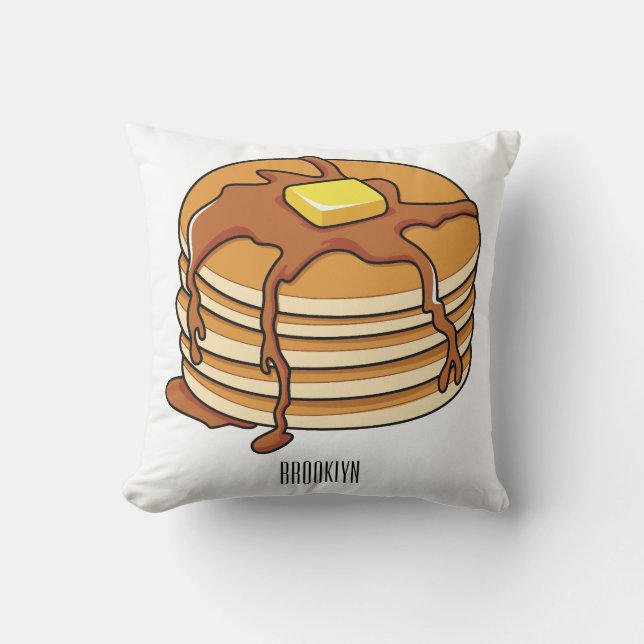 Cojín Decorativo Pancake cartoon illustration  (Anverso)